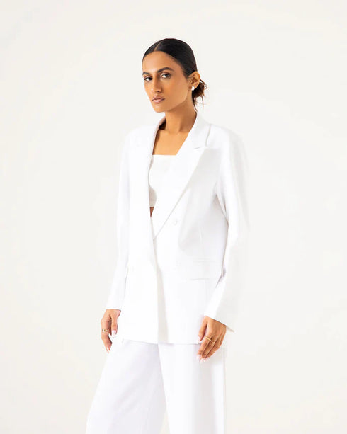 TAILORED OVERSIZED PANAMA BLAZER